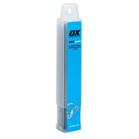 Ox Tools Pro 5" Replacement Scraper Blades, PK10 OX-P051310